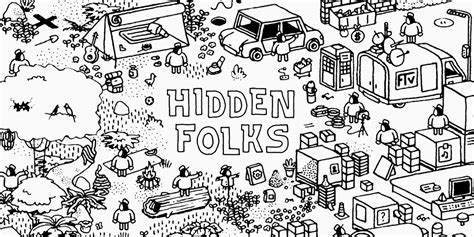 Hidden Folks - En charmig pusselläventyr med unik handritad grafik!